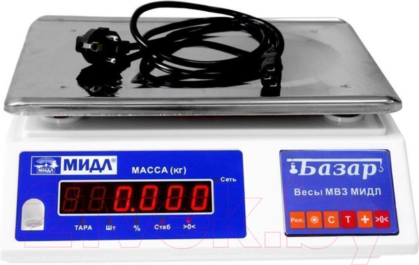 Изображение товара Весы торговые МИДЛ Базар 2(у) Н МТ 6 ВДА / 71053098