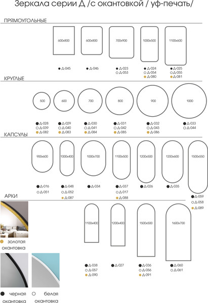 Изображение товара Зеркало Алмаз-Люкс Д-096 (110x60см)