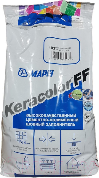 Изображение товара Фуга цементная Mapei Keracolor FF N103 (5кг, белая луна)