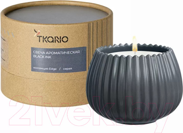 Изображение товара Свеча Tkano Edge Black Ink TK23-ARO0031 (серый)