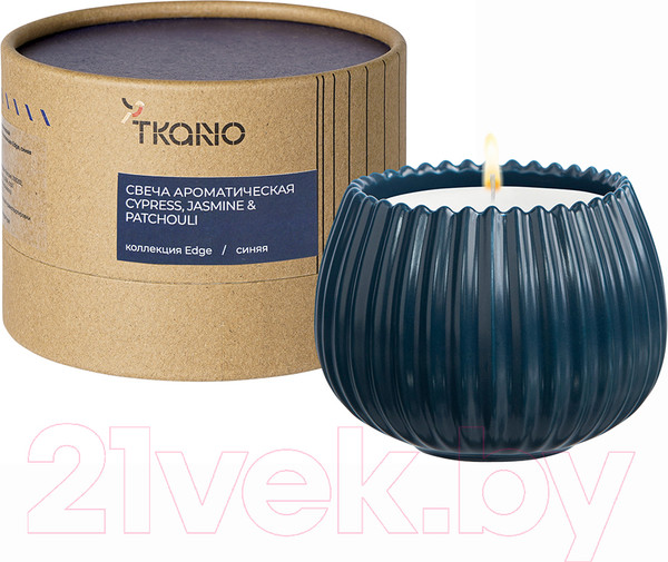 Изображение товара Свеча Tkano Edge Cypress, Jasmine & Patchouli TK23-ARO0009 (синий)