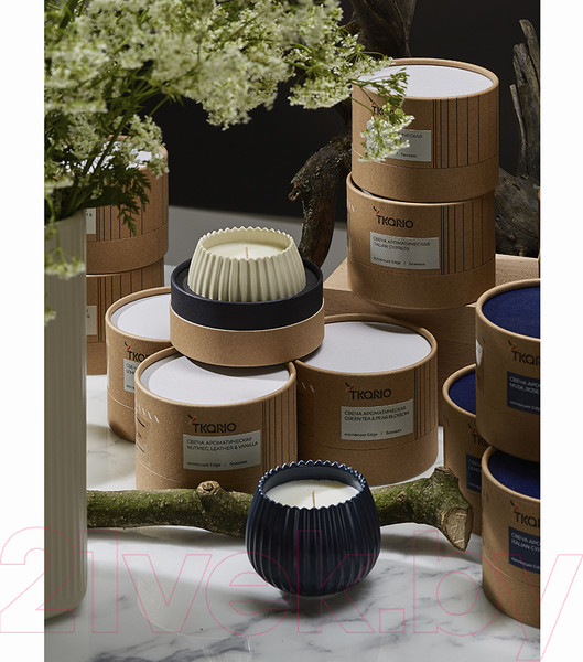 Изображение товара Свеча Tkano Edge Cypress, Jasmine & Patchouli TK23-ARO0009 (синий)