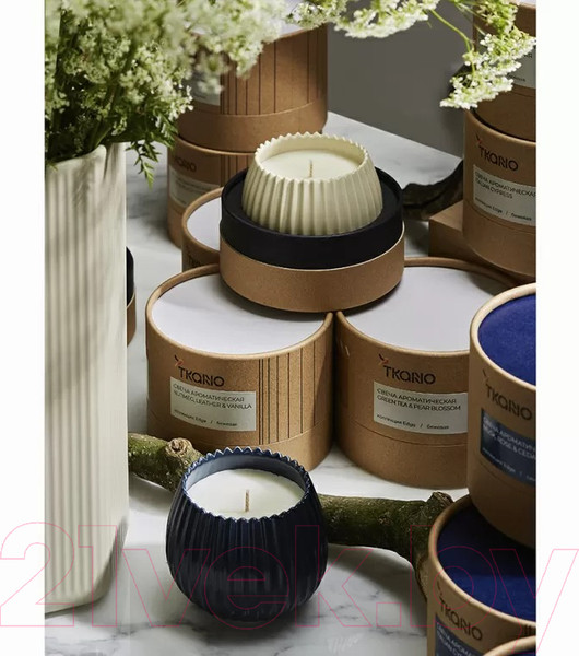 Изображение товара Свеча Tkano Edge Green tea & Pear blossom TK23-ARO0014 (бежевый)