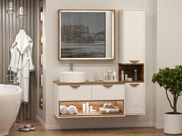 Изображение товара Тумба под умывальник Brevita Bergen 105 / BER-07105-19-01-2Я