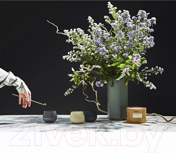 Изображение товара Свеча Tkano Edge Green tea & Pear blossom TK23-ARO0026 (серый)