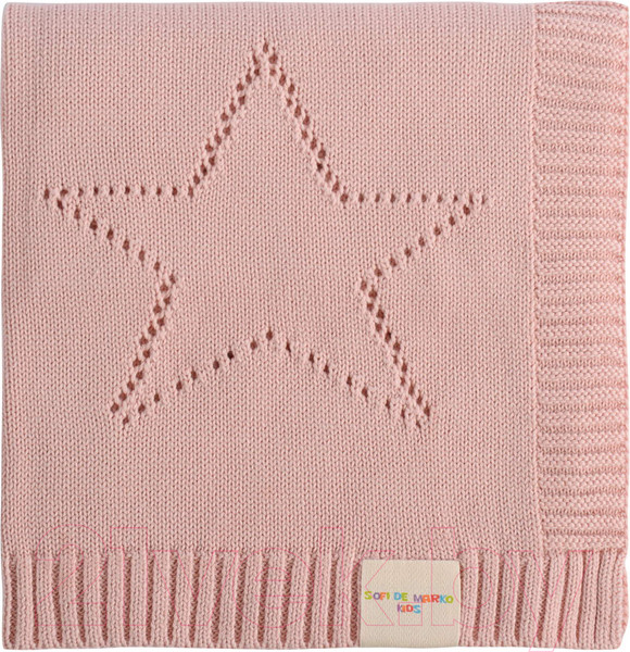 Изображение товара Плед для малышей Sofi de Marko Asterisk 70х90 / Пл-Дт-70х90пр (персиковый)