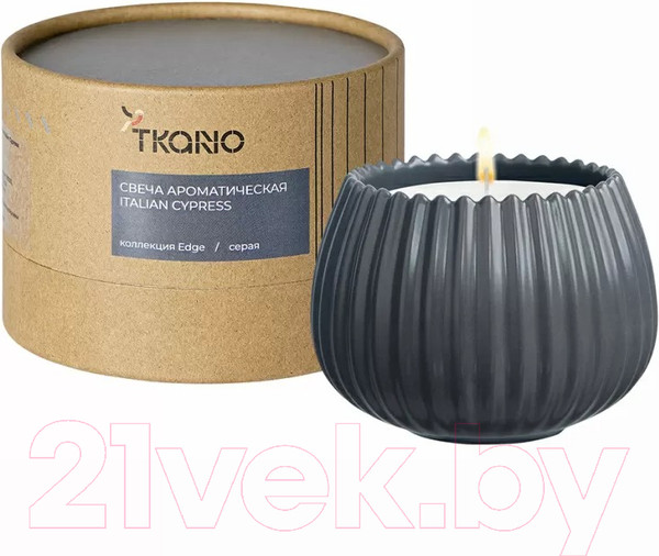 Изображение товара Свеча Tkano Edge Italian Cypress TK23-ARO0025 (серый)
