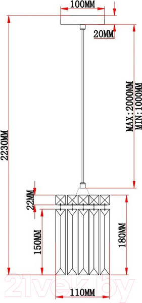Изображение товара Потолочный светильник Moderli Levi / V10754-1P