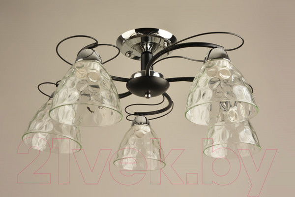 Изображение товара Потолочный светильник Mirastyle BL-7760/5 CR+BK