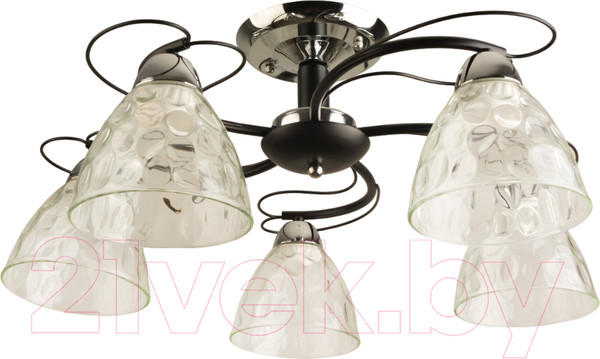 Изображение товара Потолочный светильник Mirastyle BL-7760/5 CR+BK