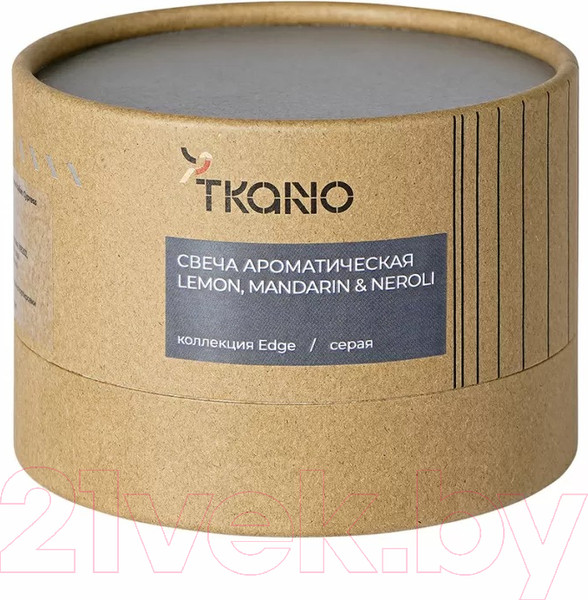 Изображение товара Свеча Tkano Edge Lemon, Mandarin & Neroli TK23-ARO0027 (серый)