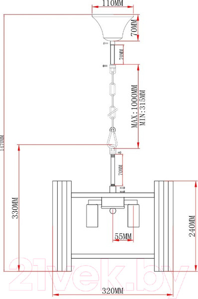 Изображение товара Люстра Moderli Monte / V10780-3P