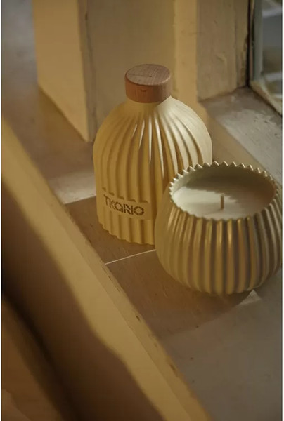 Изображение товара Свеча Tkano Edge Nutmeg, Leather & Vanilla TK23-ARO0018 (бежевый)