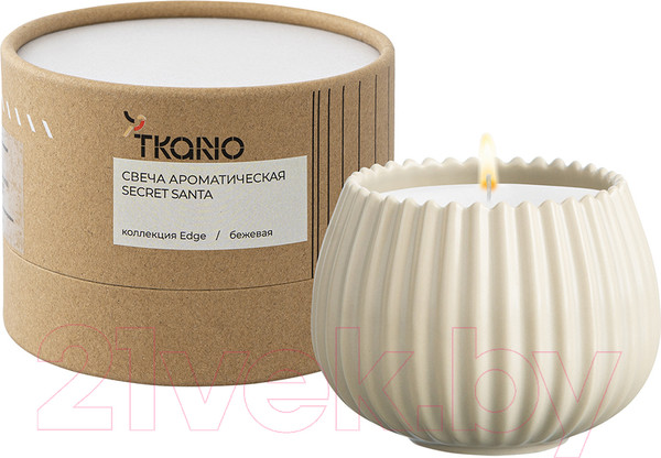 Изображение товара Свеча Tkano Edge Secret Santa TK23-ARO0022 (бежевый)