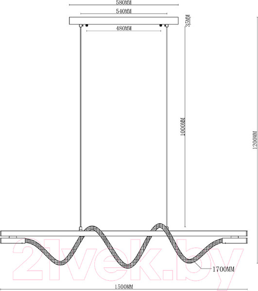 Изображение товара Потолочный светильник Moderli True / V10680-PL