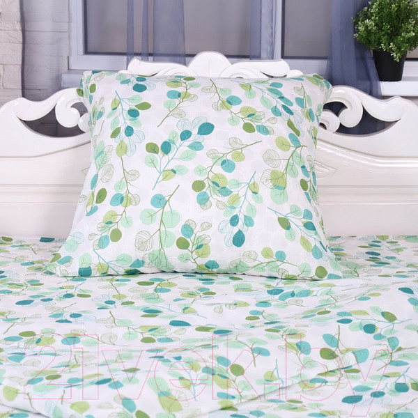 Изображение товара Комплект постельного белья Атра Эвкалипт 1.5сп / 9271455 (зеленый)