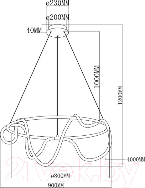 Изображение товара Потолочный светильник Moderli True / V10686-PL
