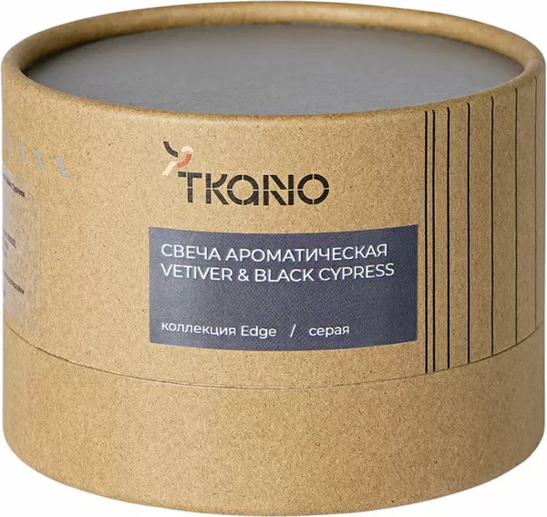 Изображение товара Свеча Tkano Edge Vetiver & Black cypress TK23-ARO0029 (серый)