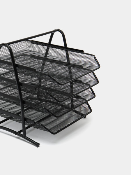 Изображение товара Лоток для бумаг Deli 9184 (черный)