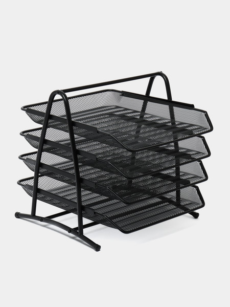 Изображение товара Лоток для бумаг Deli 9184 (черный)