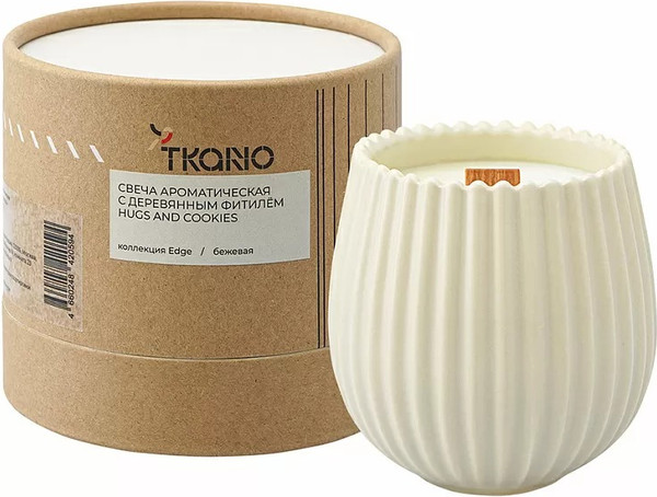 Изображение товара Свеча Tkano Edge Hugs and Cookies TK23-ARO0059 (бежевый)