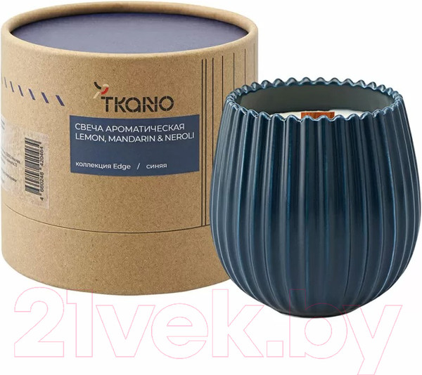 Изображение товара Свеча Tkano Edge Lemon, Mandarin & Neroli TK23-ARO0039 (синий)