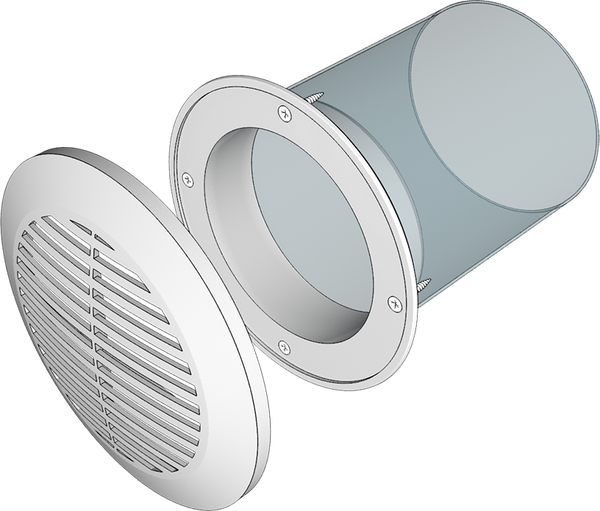 Изображение товара Решетка вентиляционная ERA 10РКФ с фланцем