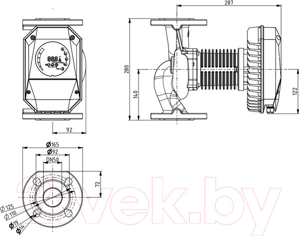 Изображение товара Циркуляционный насос IMP PUMPS NMT MAX II S 50/120 F280 / 979527185