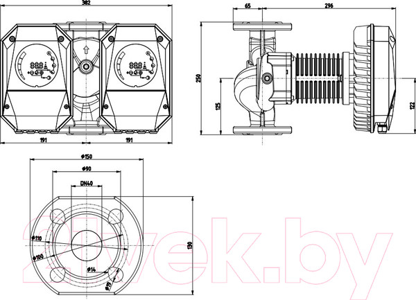Изображение товара Циркуляционный насос IMP PUMPS NMTD MAX II 40/120 F250 / 979528010