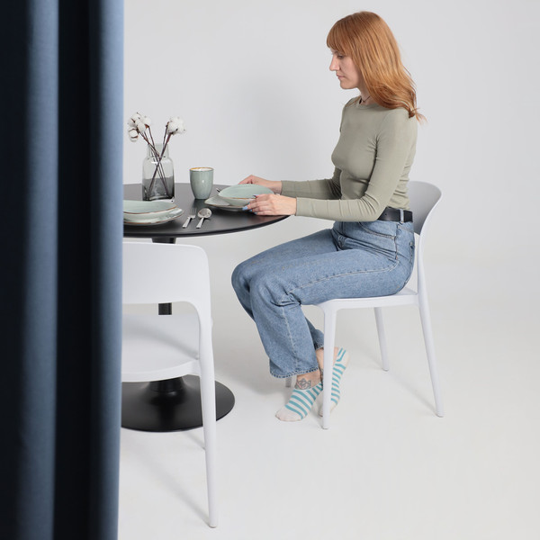 Изображение товара Стул пластиковый AksHome Olaf (белый)