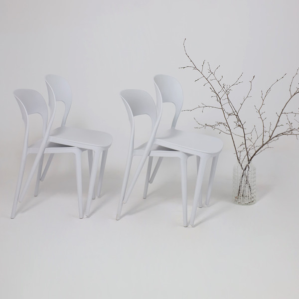 Изображение товара Стул пластиковый AksHome Olaf (белый)