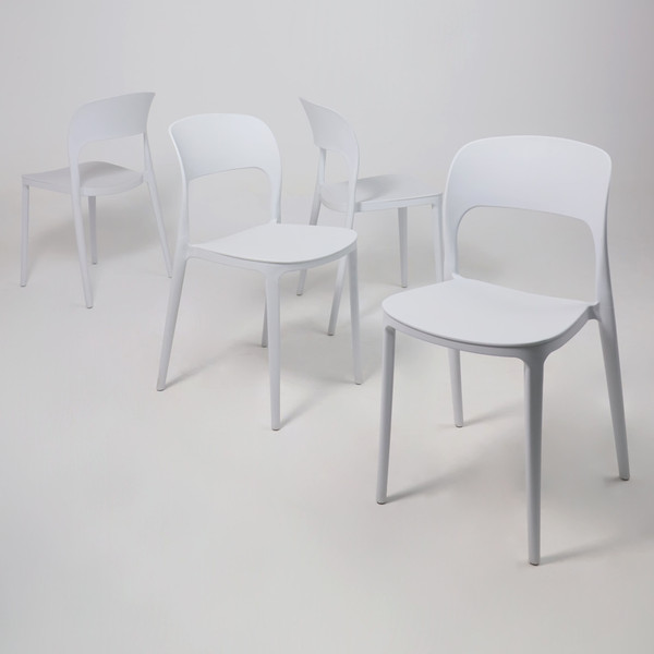 Изображение товара Стул пластиковый AksHome Olaf (белый)