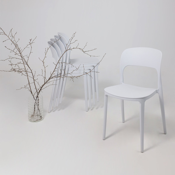 Изображение товара Стул пластиковый AksHome Olaf (белый)