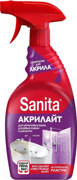 Изображение товара Средство для удаления известковых отложений SANITA Акрилайт (500мл)