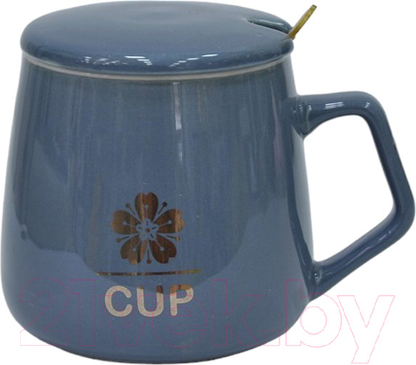 Изображение товара Кружка с ложкой Swed house MR1-7 (серый)