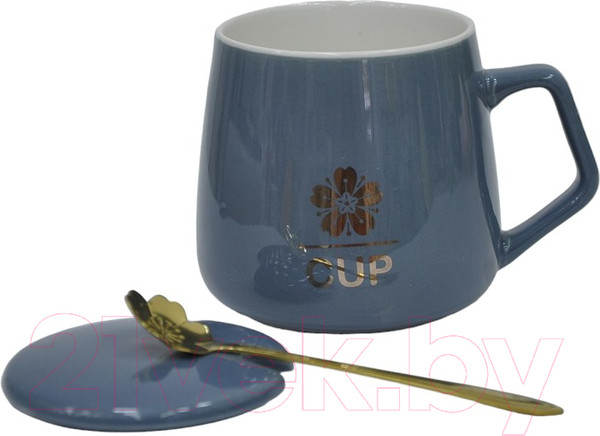 Изображение товара Кружка с ложкой Swed house MR1-7 (серый)