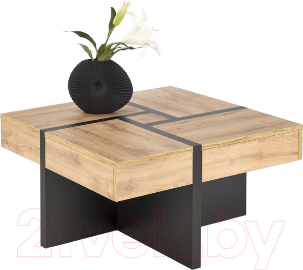 Изображение товара Журнальный столик Halmar Sevilla S (дуб крафт/черный)