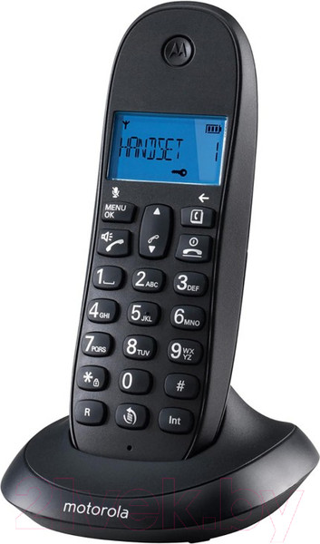 Изображение товара Беспроводной телефон Motorola C1002CB+ (черный, две трубки)