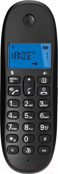 Изображение товара Беспроводной телефон Motorola C1002CB+ (черный, две трубки)
