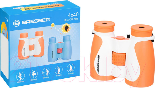 Изображение товара Бинокль Bresser Junior 4x40 / B82053 (оранжевый)