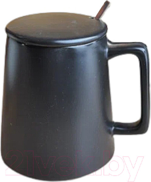 Изображение товара Кружка с ложкой Swed house Package MR2-7 (черный)