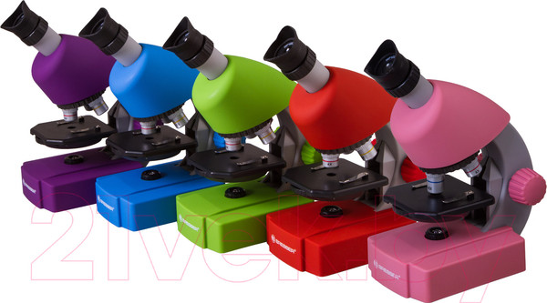 Изображение товара Микроскоп оптический Bresser Junior 40x-640x / B70121 (фиолетовый)