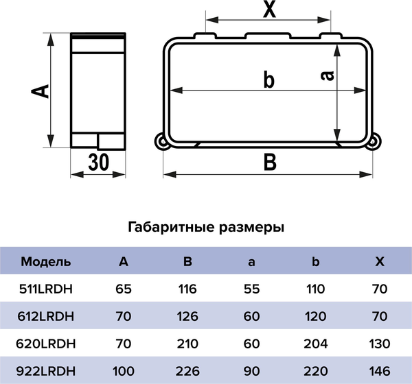 Изображение товара Держатель воздуховода ERA 612LRDH