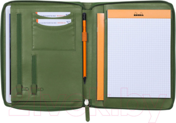 Изображение товара Папка деловая Rhodia Rhodiarama / 168102C (серо-зеленый)