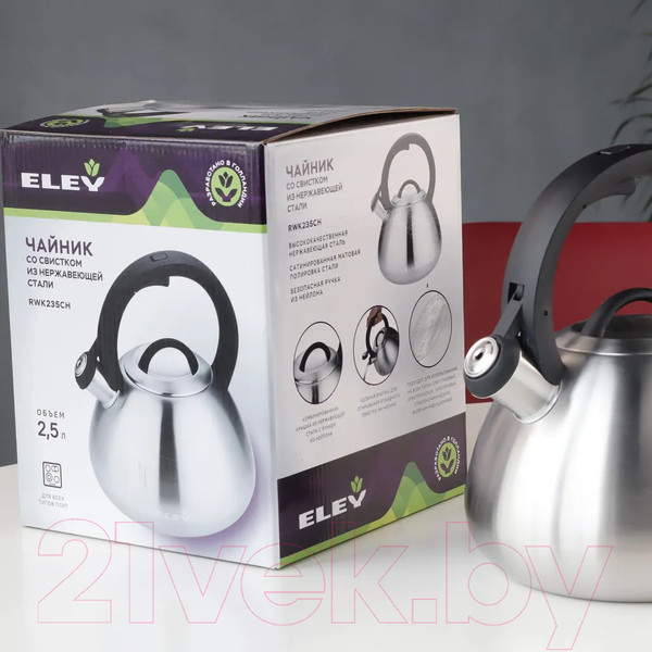 Изображение товара Чайник со свистком Eley RWK235CH