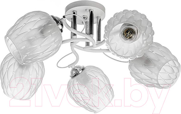 Изображение товара Люстра Aitin-Pro НПБ 02-5х60-101 / C1724/5 (белый/хром)