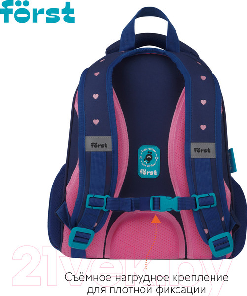 Изображение товара Школьный рюкзак Forst F-Top. Sweet hearts / FT-RY-012403