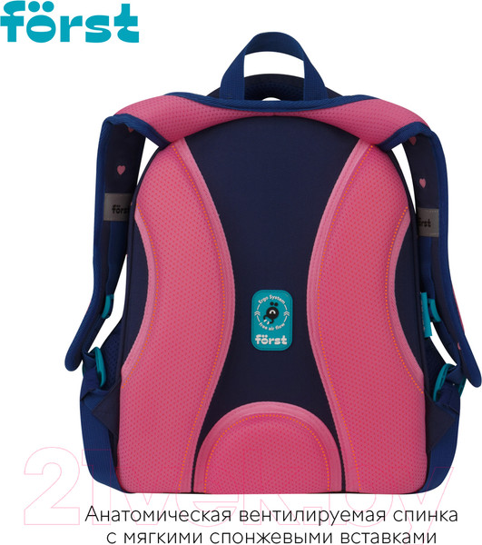 Изображение товара Школьный рюкзак Forst F-Top. Sweet hearts / FT-RY-012403
