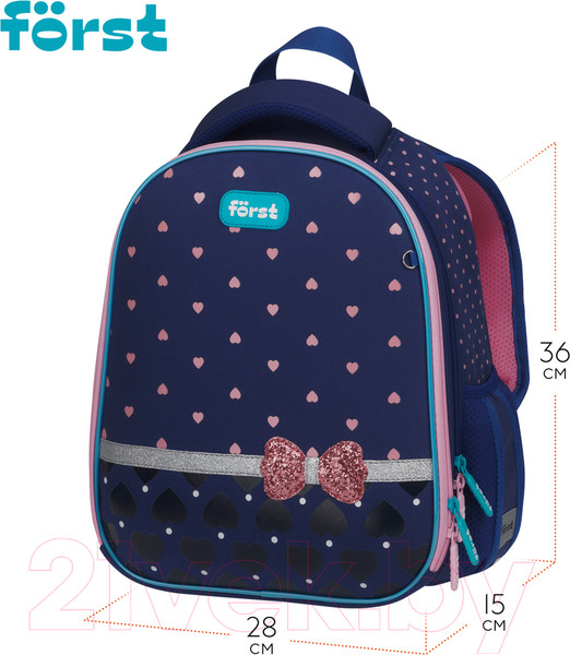 Изображение товара Школьный рюкзак Forst F-Top. Sweet hearts / FT-RY-012403