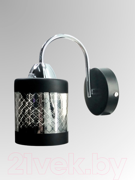 Изображение товара Бра Aitin-Pro НББ 03-60-101 / 70013B/1W (черный/хром)